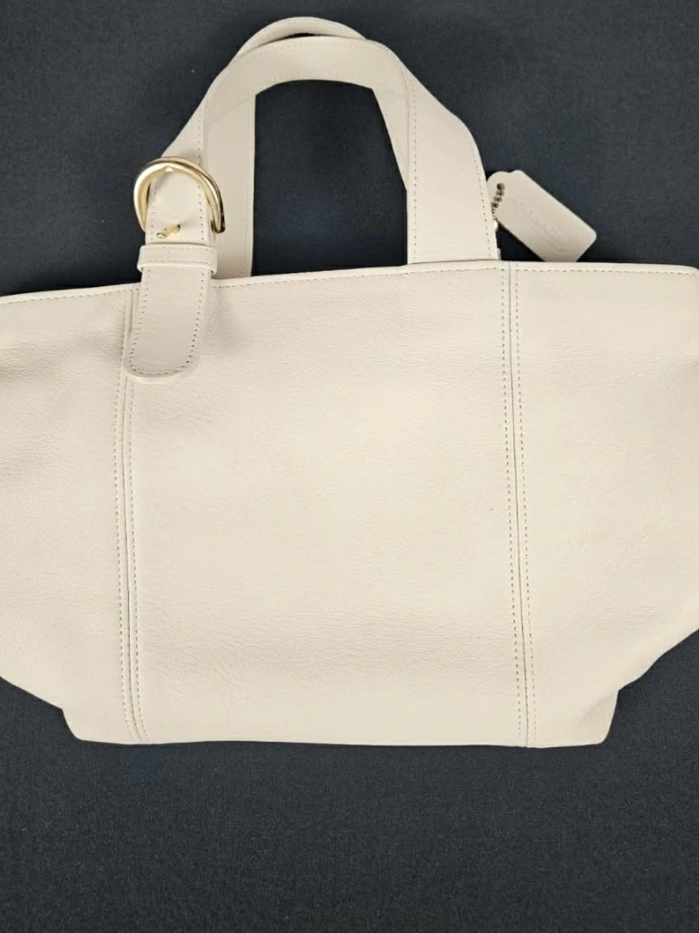 Vintage Cream Colored Coach Purse